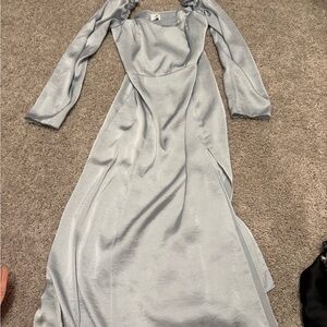 Wilfred Light Gray Long Sleeve Dress